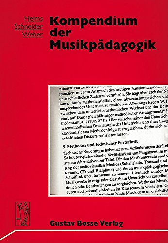 Beispielbild fr Kompendium der Musikpdagogik zum Verkauf von medimops