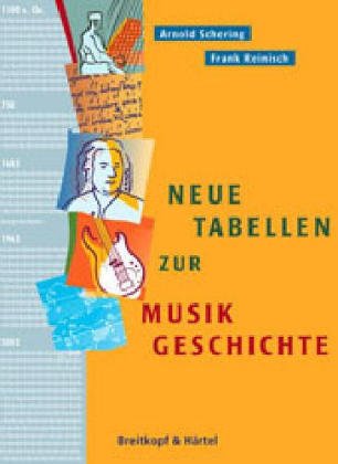 9783765100321: Neue Tabellen zur Musikgeschichte (Livre en allemand)