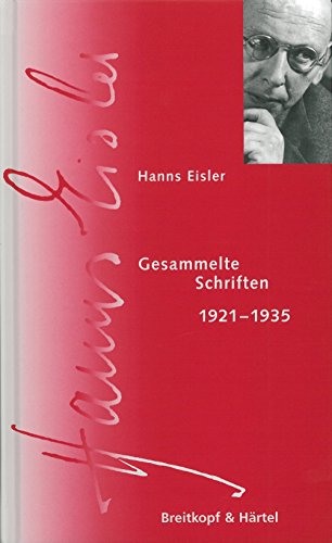 HEGA SERIE IX BAND 1.1 LIVRE SUR LA MUSIQUE (9783765103414) by HANNS EISLER