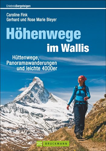 Stock image for Wanderfhrer Hhenwege im Wallis: Httenwege, Panoramawanderungen und leichte 4000er; Die 40 schnsten Touren fr die Walliser Alpen, mit Highlights wie Aletschgletscher und Monte-Moro-Pass for sale by medimops