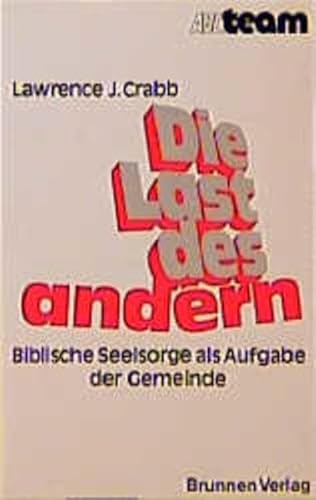 Imagen de archivo de Die Last des andern. a la venta por WorldofBooks