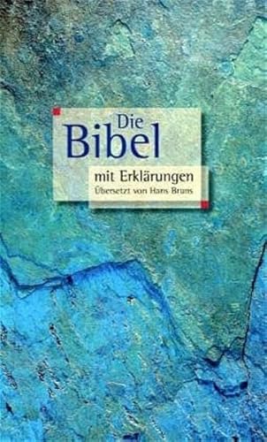 Bibelausgaben, Die Bibel mit Erklärungen [Gebundene Ausgabe] Hans Bruns (Übersetzer) - Hans Bruns (Übersetzer)