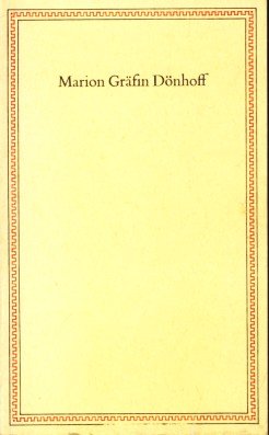 Marion Gräfin Dönhoff: Ansprachen anlässlich der Verleihung des Friedenspreises des Deutschen Buchhandels 1971 (Friedenspreis des Deutschen Buchhandels / Ansprachen in der Paulskirche) - D-ouml-nhoff-marion-gr-auml-fin