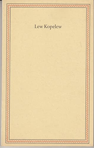 Stock image for Lew Kopelew: Ansprachen aus Anlass der Verleihung des Friedenspreises des deutschen Buchhandels for sale by Versandantiquariat Felix Mcke