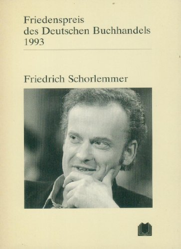 Beispielbild fr Friedrich Schorlemmer: Ansprachen aus Anlass der Verleihung (Friedenspreis des deutschen Buchhandels 1993) zum Verkauf von Buchstube Tiffany