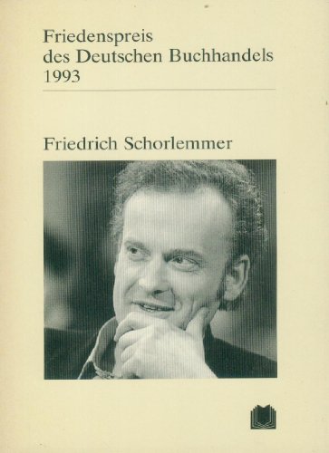Stock image for Friedrich Schorlemmer: Ansprachen aus Anlass der Verleihung (Friedenspreis des deutschen Buchhandels 1993) for sale by Buchstube Tiffany
