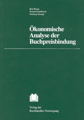 Stock image for konomische Analyse der Buchpreisbindung. for sale by modernes antiquariat f. wiss. literatur