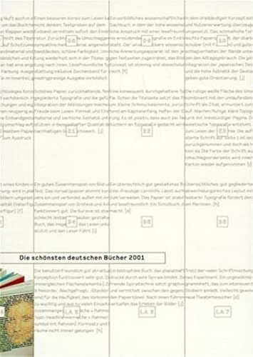 Die schönsten deutschen Bücher 2001 /The Best German Book Design 2001 - Vorbildlich gestaltet in ...