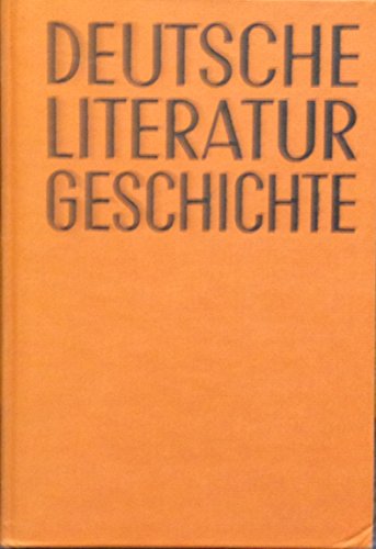 Stock image for Deutsche Literaturgeschichte. auf Grund von Rackl-Ebner-Hunger neu bearb. von Leo Krell und Leonhard Fiedler for sale by Antiquariat Johannes Hauschild