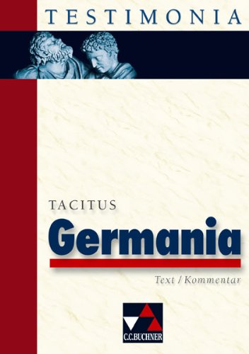 Beispielbild fr Testimonia: Germania zum Verkauf von medimops