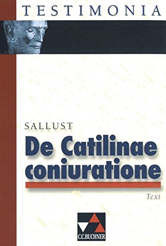 9783766151100: Sallust, De Catilinae coniuratione