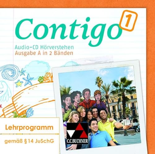 Stock image for Contigo A / Audio-CD Hrverstehen 1: Unterrichtswerk fr Spanisch in 2 Bnden for sale by medimops