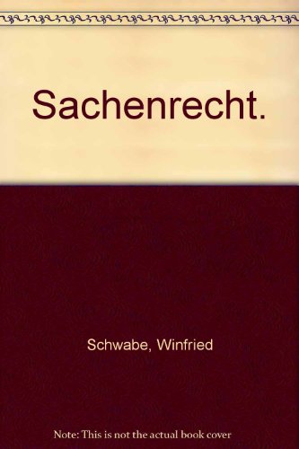 9783766312273: Sachenrecht (Livre en allemand)