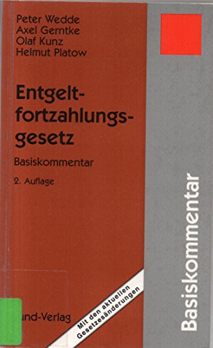 Beispielbild fr Entgeltfortzahlungsgesetz (2317 508) zum Verkauf von getbooks GmbH