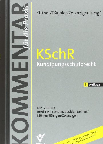 Beispielbild fr KSchR - Kndigungsschutzrecht: Kommentar fr die Praxis zum Verkauf von medimops