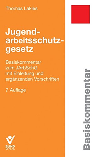 Stock image for Jugendarbeitsschutzgesetz for sale by medimops