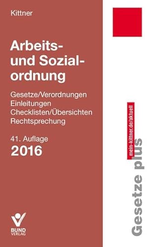 9783766364944: Arbeits- und Sozialordnung: Gesetze/Verordnungen, Einleitungen, bersichten/Checklisten, Rechtsprechung - Einzelbezug