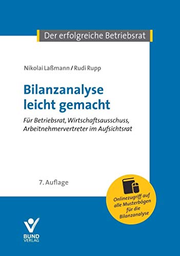 Beispielbild fr Bilanzanalyse leicht gemacht (Der erfolgreiche Betriebsrat) zum Verkauf von medimops