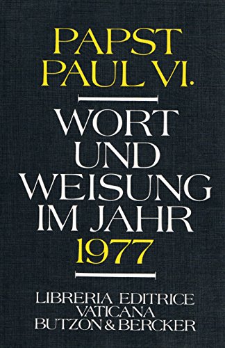 Beispielbild fr Wort und Weisung im Jahr . Teil: 1977. zum Verkauf von ralfs-buecherkiste