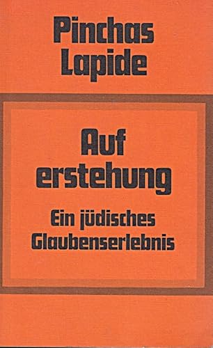 Beispielbild fr Auferstehung: Ein jdisches Glaubenserlebnis. zum Verkauf von Henry Hollander, Bookseller