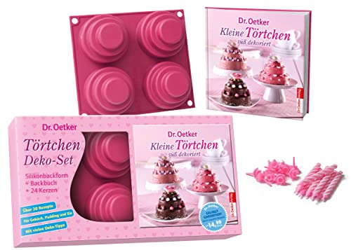 9783767009370: Kleine Trtchen: Geschenk-Set mit Backform aus Silikon + Backbuch + Partykerzen