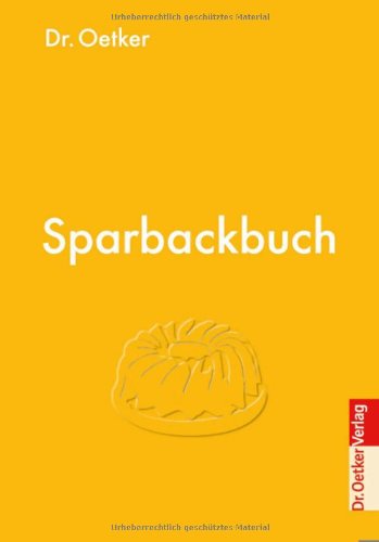 Beispielbild fr Sparbackbuch zum Verkauf von WorldofBooks