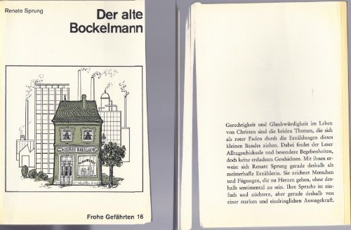 Beispielbild fr Der alte Bockelmann - Erzhlung zum Verkauf von Sammlerantiquariat