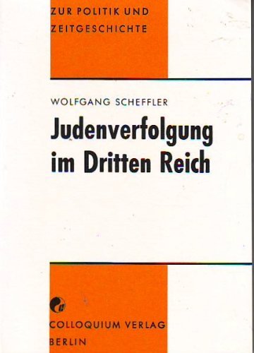 Beispielbild fr Judenverfolgung im Dritten Reich zum Verkauf von medimops