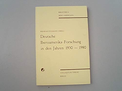 Imagen de archivo de Deutsche Iberoamerika-Forschung in den Jahren 1930-1980. Forschungsberichte uber ausgewahlte Fachgebiete. Bibliotheca Ibero-Americana (German Edition) a la venta por Zubal-Books, Since 1961