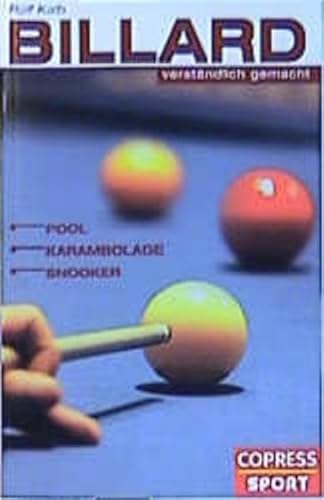 Stock image for Billard verstndlich gemacht for sale by medimops