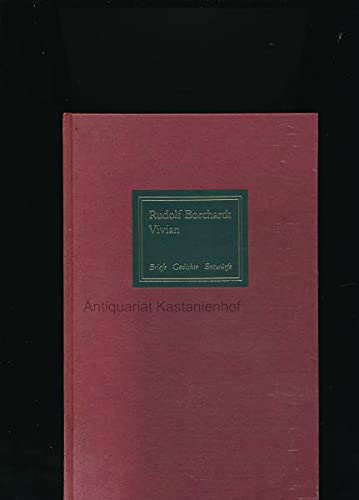 Imagen de archivo de Vivian: Briefe, Gedichte, Entwurfe, 1901-1920 (Marbacher Schriften) (German Edition) a la venta por Zubal-Books, Since 1961