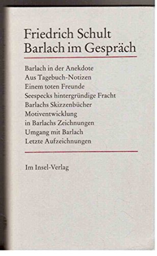9783768415064: Barlach im Gesprach: Mit erganzenden Aufzeichnungen des Verfassers