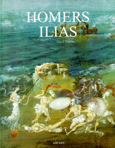 Homers Ilias. Nacherzählt [in Prosa] von Vitezlav Kocourek. Ins Deutsche übertragen von Ingrid Kondrková. Mit Illustrationen von Jiri Behounek. Deutsche Erstausgabe. - Homer; Kozurek, Vitezlav (Nacherzählung); Kondrková, Ingrid (Übersetzung); Behounek, Jiri (Illustrationen)