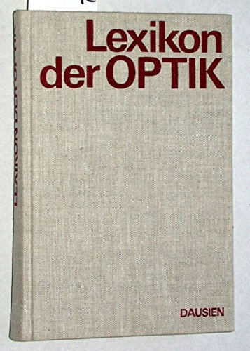 9783768468589: Lexikon der Optik