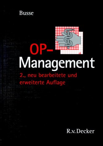 9783768504256: OP-Management (Livre en allemand)