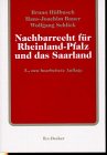 Beispielbild fr Nachbarrecht fr Rheinland-Pfalz und das Saarland: Kommentar zum Nachbarrechtsgesetz Rheinland-Pfalz mit einer Gegenberstellung des rheinland-pflzischen und des saarlndischen Nachbarrechtsgesetzes zum Verkauf von medimops