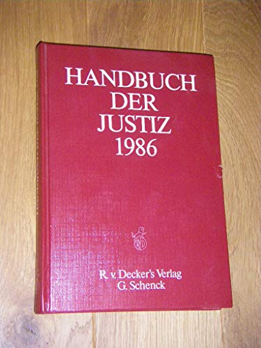 Handbuch der Justiz 1986 - Ziegler, Rudolf