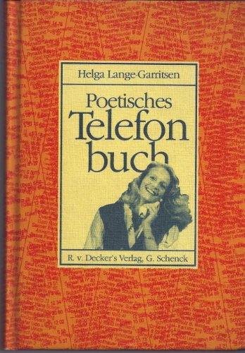9783768517874: Poetisches Telefonbuch.