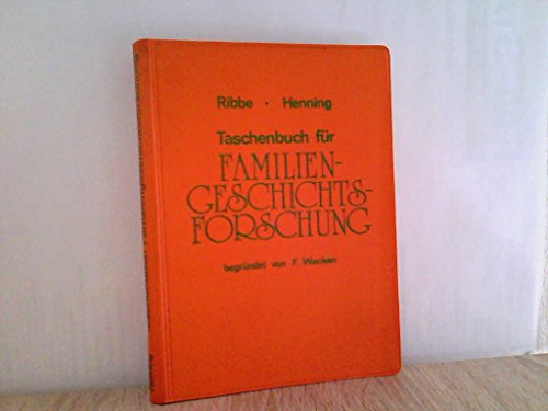 Imagen de archivo de Taschenbuch fr Familiengeschichtsforschung. a la venta por Versandantiquariat  Rainer Wlfel