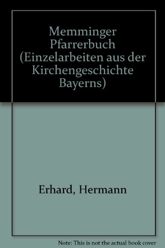 Memminger Pfarrerbuch - Erhard, Hermann.