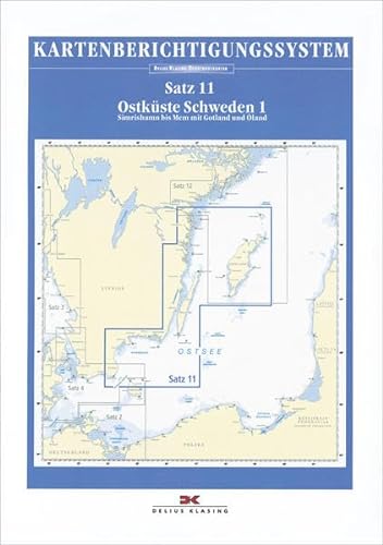 9783768839518: Sportbootkarten-Berichtigung Satz 11 (2015): Ostkste Schweden 1