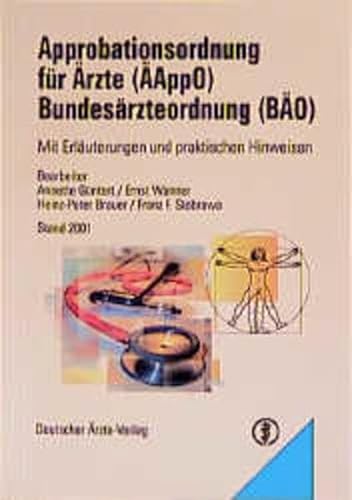Imagen de archivo de Approbationsordnung fr rzte (AppO), Bundesrzteordnung (BO) a la venta por medimops