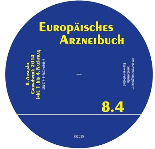 Europäisches Arzneibuch DVD-ROM 8. Ausgabe, 4. Nachtrag (Ph.Eur. 8.4): Amtliche deutsche Ausgabe