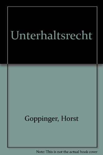 Unterhaltsrecht (German Edition)