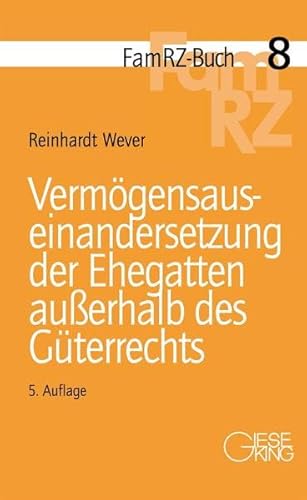 Beispielbild fr Vermgensauseinandersetzung der Ehegatten auerhalb des Gterrechts zum Verkauf von medimops