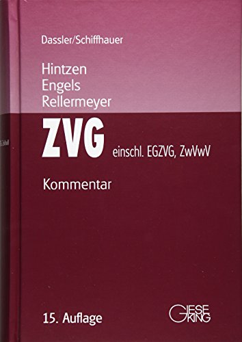 9783769411454: ZVG einschl. EGZVG, ZwVwV