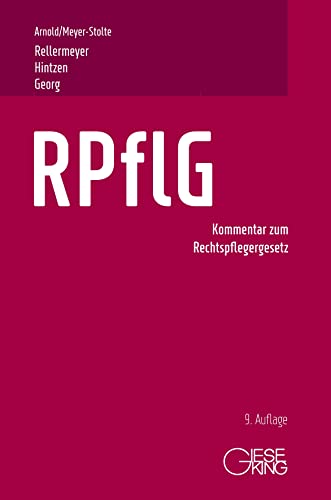 9783769412673: RPflG: Kommentar zum Rechtspflegergesetz