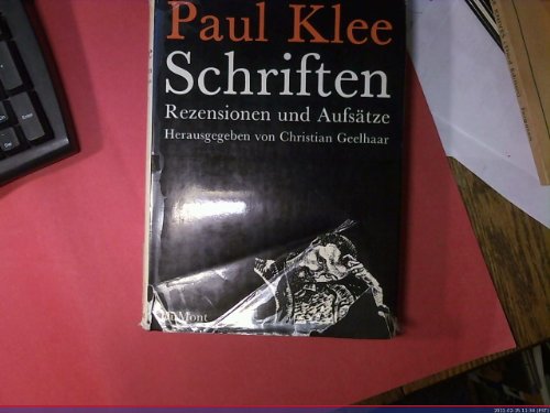 Stock image for Schriften. Rezensionen u. Aufstze. Hrsg. v. Christian Geelhaar. for sale by Bojara & Bojara-Kellinghaus OHG
