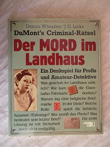 Beispielbild fr DuMonts Criminal- Rtsel: Der Mord im Landhaus. Ein Denkspiel fr Profis und Amateur- Detektive zum Verkauf von medimops