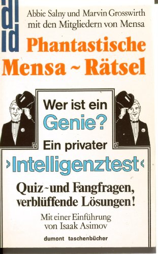 The Mensa Genius Quiz Book With an Introduction by Isaac Isimov Grosswirth